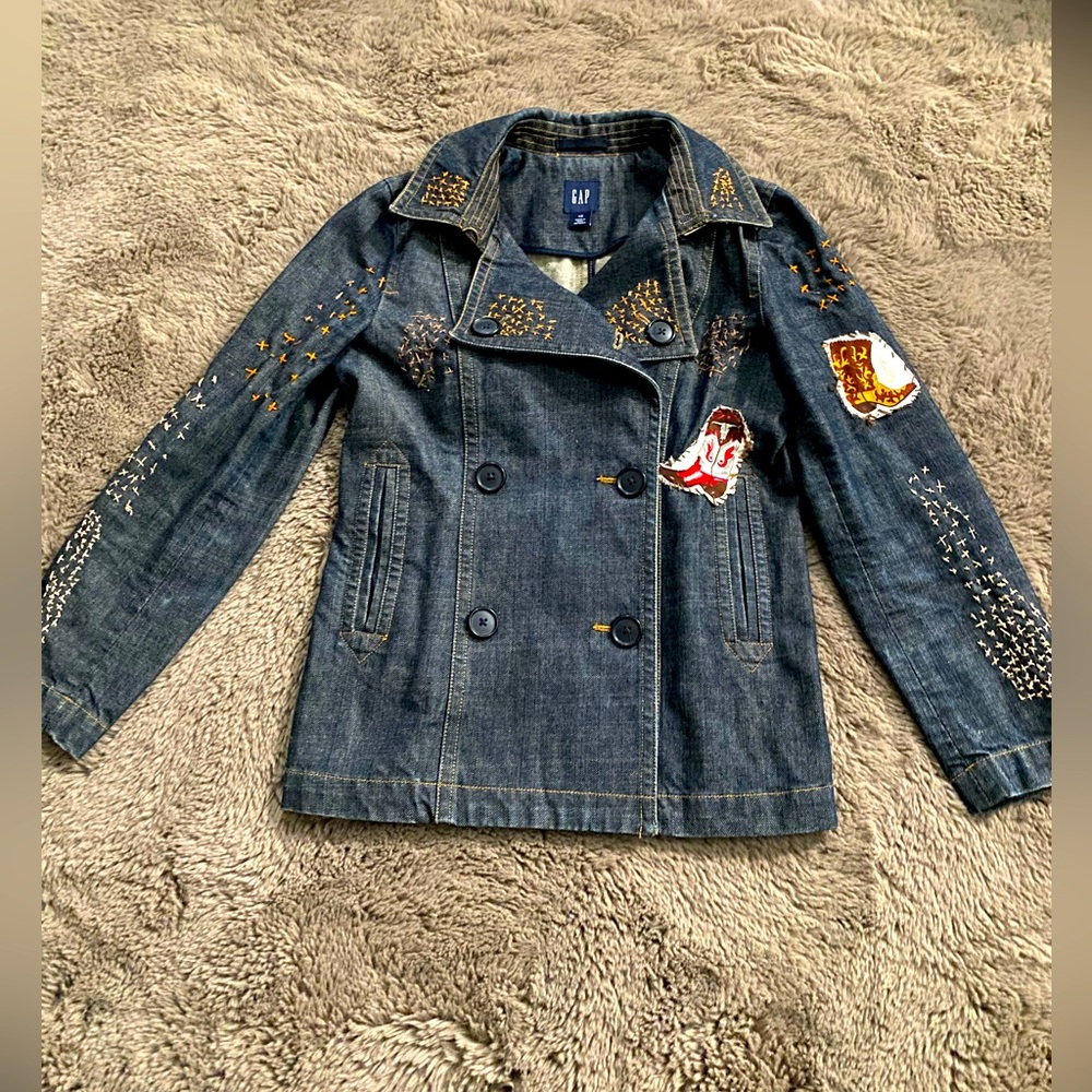 GAP Jean Denim Western Peacoat